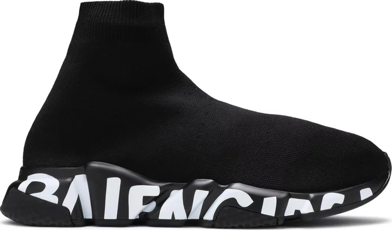 Balenciaga Speed Sneaker 'Midsole Graffiti - Black White' (Pre-Owned) (J)