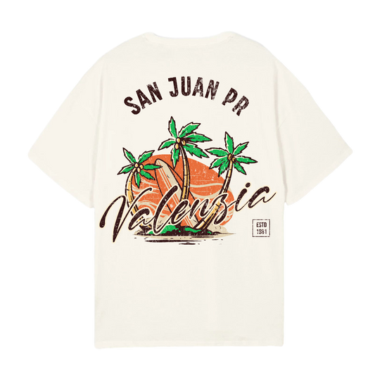 San Juan Palm Trees Oversized Tee