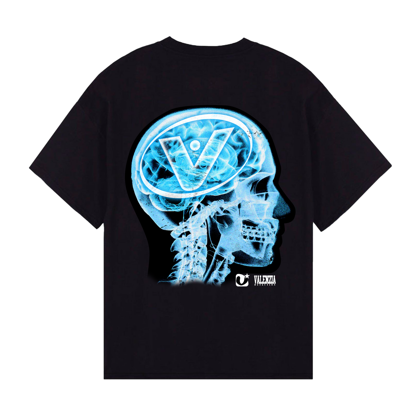 Blue Skull Oversized Tee