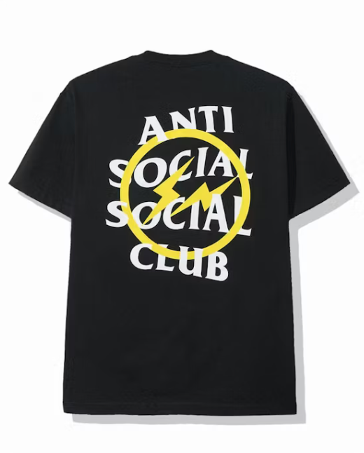 Anti Social Social Club x Fragment Yellow Bolt Tee (J)