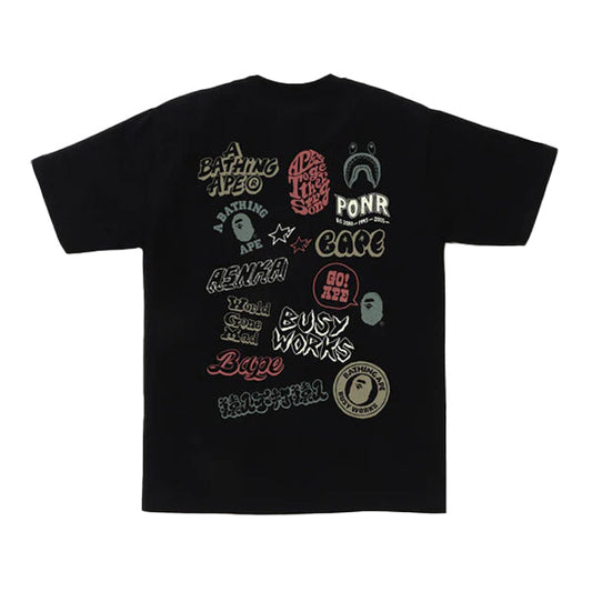 BAPE Color Graffiti Tee Black