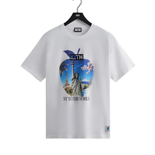 Kith New York to the World™ Souvenir Vintage Tee in White (J)